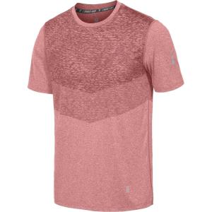 Little Donkey Andy Men’s Quick Dry Sweat Wicking Stretch Short Sleeve T-Shirt UV Protection Workout Running Hiking Tee(Brick Dust Heather)