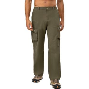 Little Donkey Andy Men’s Quick Dry UPF 50+ Cargo Pants, Stretch Lightweight Outdoor Hiking Pants(Capulet Olive)