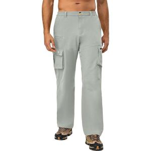 Little Donkey Andy Men’s Quick Dry UPF 50+ Cargo Pants, Stretch Lightweight Outdoor Hiking Pants(Harbor Mist)