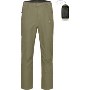 Little Donkey Andy Men’s Rain Pants Waterproof Lightweight Overpants Windproof Outdoor Pants for Hiking, Golf, Fishing(A1 Agave Green)