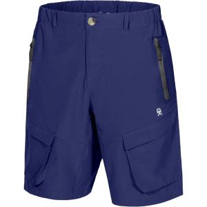 Little Donkey Andy Men’s Stretch Quick Dry Cargo Shorts for Hiking, Camping, Travel(Navy)