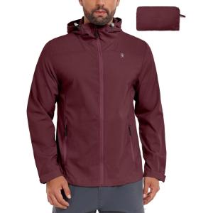 Little Donkey Andy Men’s UPF 50+ Sun Protection Hoodie Jacket Lightweight Full Zip Hoodies Long Sleeve Shirts Hiking Fishing(Biking Red)