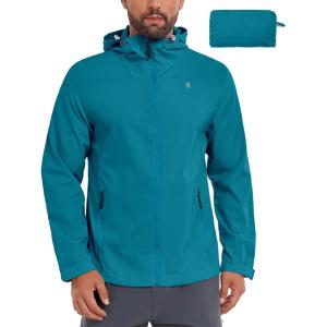 Little Donkey Andy Men’s UPF 50+ Sun Protection Hoodie Jacket Lightweight Full Zip Hoodies Long Sleeve Shirts Hiking Fishing(Fjord Blue)