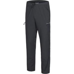 Little Donkey Andy Men’s Ultra-Stretch Lightweight Quick Dry Athletic Pants Drawstring Travel Exercise Running Jogging(A1. Black)