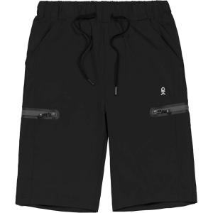 Little Donkey Andy Men’s Ultra-Stretch Quick Dry Lightweight Bermuda Shorts Drawstring Zipper Pocket Hiking Travel Golf(Black)