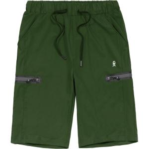 Little Donkey Andy Men’s Ultra-Stretch Quick Dry Lightweight Bermuda Shorts Drawstring Zipper Pocket Hiking Travel Golf(Dark Green)