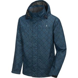 Little Donkey Andy Men’s Waterproof Rain Jacket Outdoor Lightweight Rain Shell Coat for Hiking,Golf,Travel(A20.dark Blue/Blue)