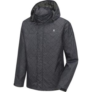 Little Donkey Andy Men’s Waterproof Rain Jacket Outdoor Lightweight Rain Shell Coat for Hiking,Golf,Travel(A21.grey/Black)