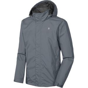 Little Donkey Andy Men’s Waterproof Rain Jacket Outdoor Lightweight Rain Shell Coat for Hiking,Golf,Travel(A3.gray)