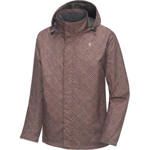 Little Donkey Andy Men’s Waterproof Rain Jacket Outdoor Lightweight Rain Shell Coat for Hiking,Golf,Travel(B13.yellow/Brown)