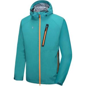 Little Donkey Andy Men’s Waterproof Rain Jacket Outdoor Lightweight Rain Shell Coat for Hiking,Golf,Travel(D2.blue【ultra Lightweight】)