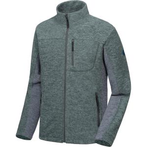 Little Donkey Andy Men’s Winter Warm Polar Fleece Golf Jacket Lightweight Thermal Hiking Running Travel Jacket(Dark Green Heather)