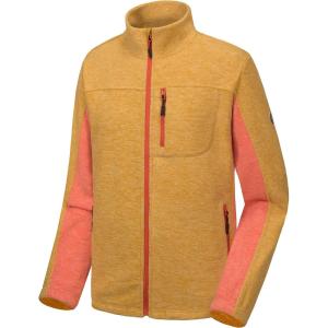 Little Donkey Andy Men’s Winter Warm Polar Fleece Golf Jacket Lightweight Thermal Hiking Running Travel Jacket(Yellow Heather)