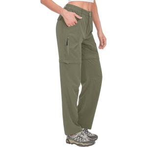 Little Donkey Andy Women’s Convertible Hiking Pants Quick Dry Zip Off Shorts Lightweight Fishing Travel Trousers(Z-silver Sage)
