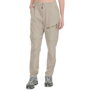 Little Donkey Andy Women’s Hiking Pants Lightweight Convertible Zip-Off Pants Quick Dry UPF 50(Pants Khaki)