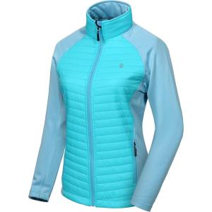 Little Donkey Andy Women’s Insulated Hiking Jacket, Thermal Running Hybrid Jacket, Lightweight Breathable and Warm(Upgrade Blue Radiance)