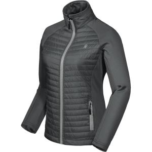 Little Donkey Andy Women’s Insulated Hiking Jacket, Thermal Running Hybrid Jacket, Lightweight Breathable and Warm(Upgrade Gray)
