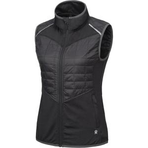 Little Donkey Andy Women’s Lightweight Golf Vest Warm Outdoor Sleeveless Jacket for Hiking Travel Running Casual(1. Black)