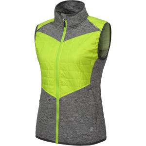 Little Donkey Andy Women’s Lightweight Golf Vest Warm Outdoor Sleeveless Jacket for Hiking Travel Running Casual(6. Gray/Fluorescent Yellow)