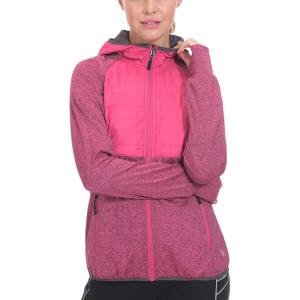 Little Donkey Andy Women’s Lightweight Thermal Running Jacket Hybrid Quilted Full Zip Golf Jacket with Hood(4. Rose)