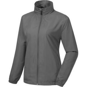 Little Donkey Andy Women’s Lightweight Windbreaker Jacket Breathable Windproof Jacket Hiking Running Golf UPF50+(B2.grey)
