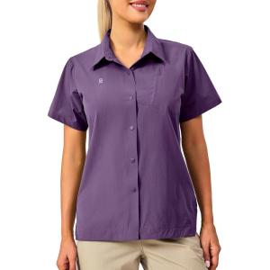 Little Donkey Andy Women’s Long Sleeve Travel Shirt, UPF 50+ Safari Shirt, Outdoor Cool Quick Dry Hiking Shirts(S. Purple)