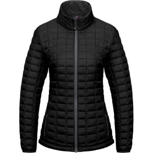 Little Donkey Andy Women’s Puffer Jacket, Lightweight Warm Hiking Jacket with Post-Consumer Synthetic Insulation(Black)
