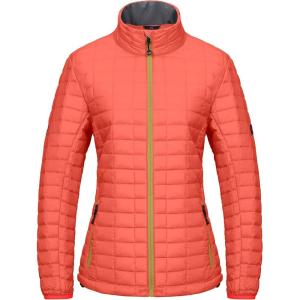 Little Donkey Andy Women’s Puffer Jacket, Lightweight Warm Hiking Jacket with Post-Consumer Synthetic Insulation(Orange)