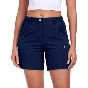 Little Donkey Andy Women’s Quick Dry Lightweight Stretch Shorts Outdoor Short Active Hiking Golf(C Navy Blue)