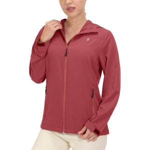 Little Donkey Andy Women’s Sun Protection Hoodie Jackets Long Sleeve UPF50+ Shirts Hiking Travel Camp Air Holes Full Zip(Watermelon Red)
