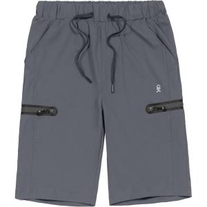 Little Donkey Andy Women’s Ultra Stretch Quick Dry Lightweight Bermuda Shorts Drawstring Zipper Pocket Hiking Travel Workout(A02. Gray)