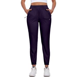 Little Donkey Andy Women’s Ultra-Stretch Pants Breathable Quick Dry Lightweight Pants for Active Travel Hiking(Purple)