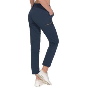 Little Donkey Andy Women’s Ultra-Stretch Quick Dry Lightweight Ankle Pants Drawstring Active Travel Hiking(A3. Navy Blue)