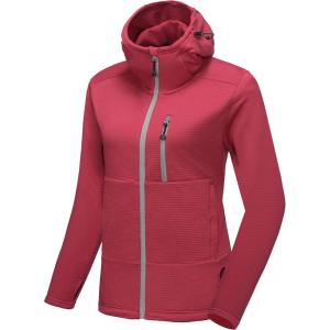 Little Donkey Andy Women’s Winter Lightweight Warm Fleece Running Jacket Breathable Thumbholes Thermal Hiking Jacket(Upgraded Watermelon)