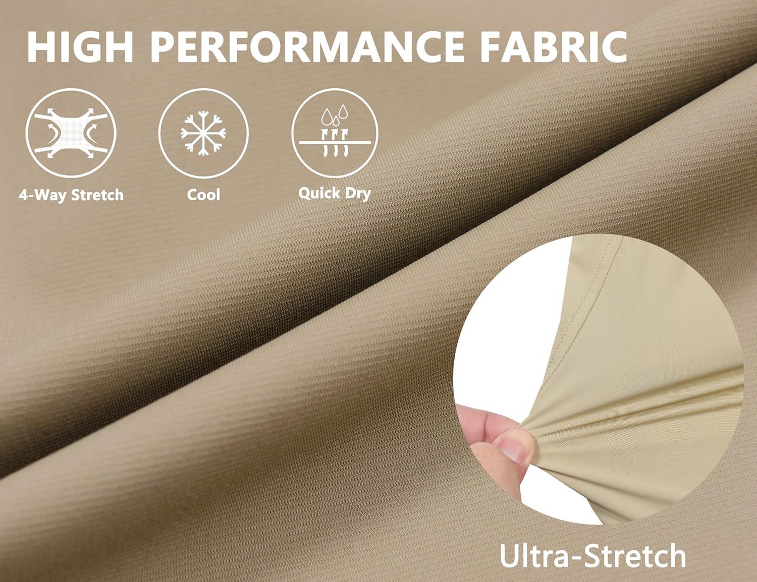 imageLittle Donkey Andy Mens Athletic Running Shorts Lightweight QuickDry Breathable Gym Shorts with Mesh Liner3khaki