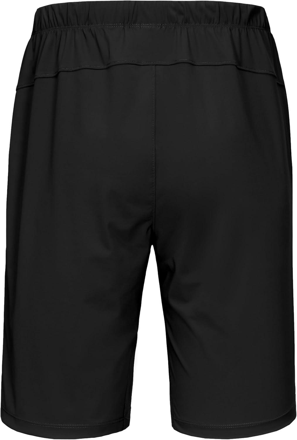 imageLittle Donkey Andy Mens Capri Pants Quick Dry Stretch Cool 34 Capri Jogger Shorts Gym Running Hiking Track ShortsAblack