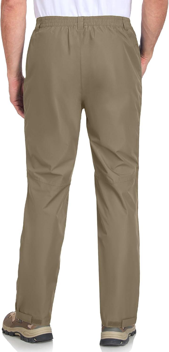 imageLittle Donkey Andy Mens Hiking Pants Lightweight Windproof Outdoor Rain Waterproof Fishing Golf Pants for MenBurnt Olive