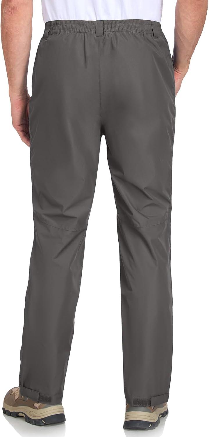 imageLittle Donkey Andy Mens Hiking Pants Lightweight Windproof Outdoor Rain Waterproof Fishing Golf Pants for MenPewter
