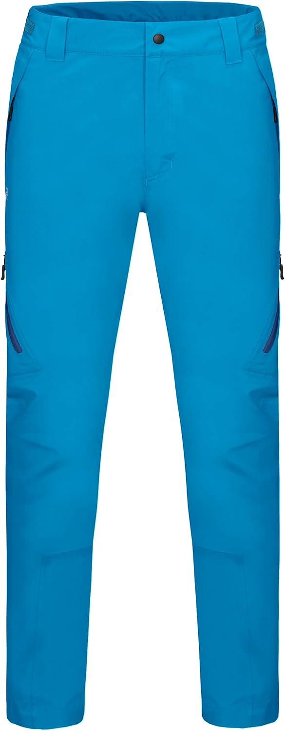 imageLittle Donkey Andy Mens Lightweight Waterproof Rain Pants Breathable Hiking Pant for Outdoor FishingB5 Bright Blue
