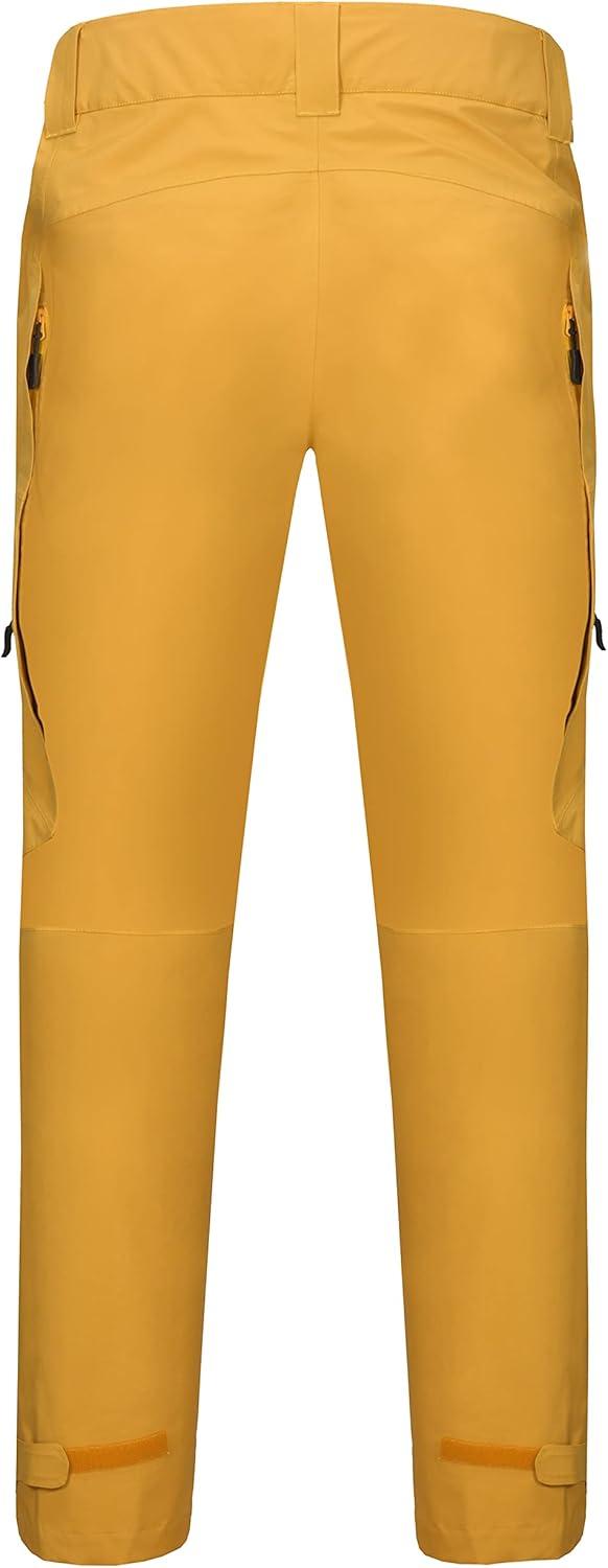 imageLittle Donkey Andy Mens Lightweight Waterproof Rain Pants Breathable Hiking Pant for Outdoor FishingB7 Ceylon Yellow