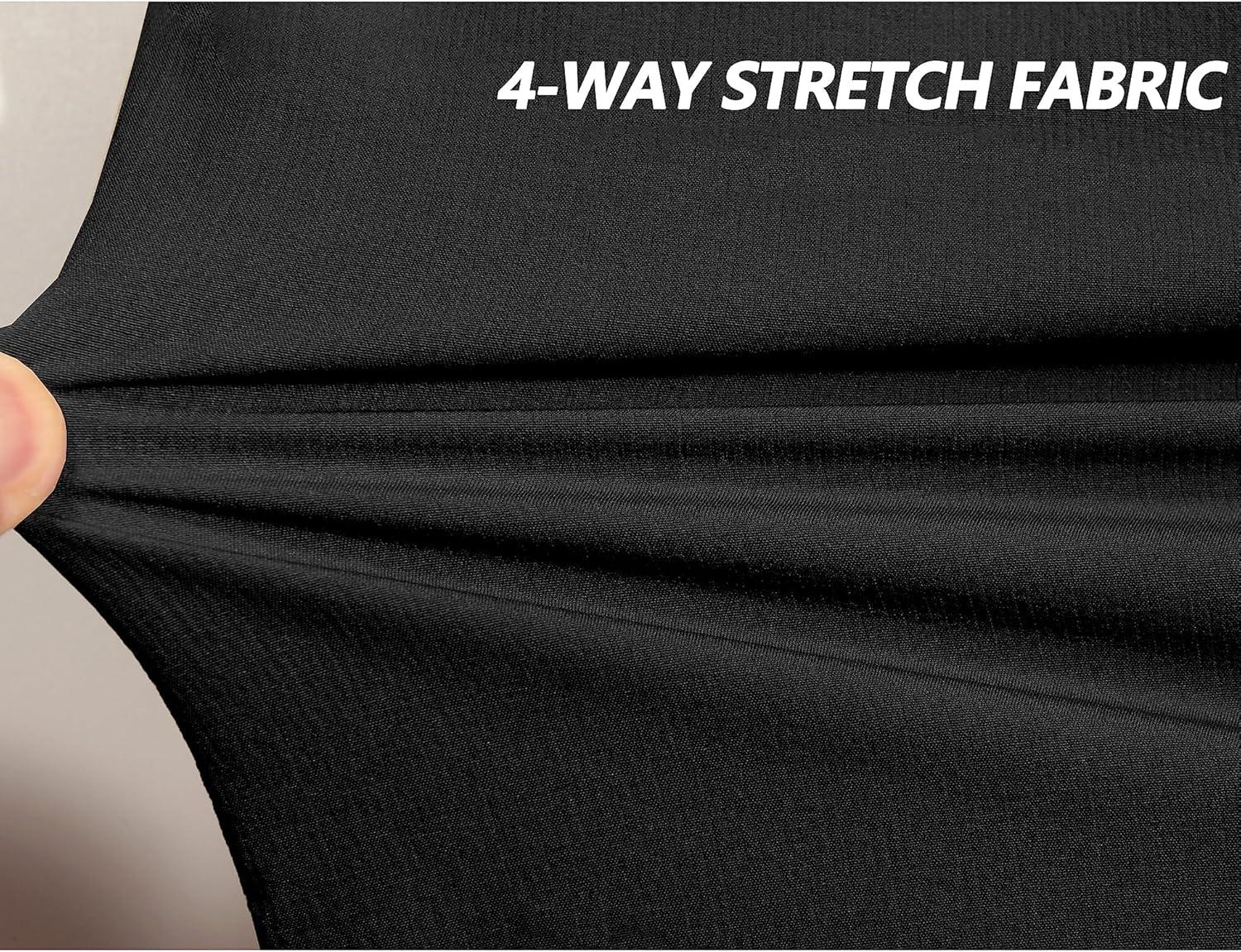 imageLittle Donkey Andy Mens Quick Dry Shorts Lightweight Bermuda with Pockets for Golf Hiking Camping TravelA Black