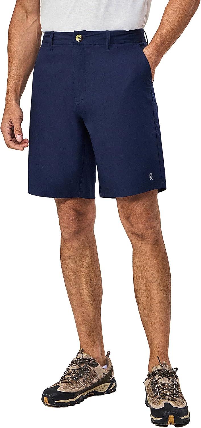 imageLittle Donkey Andy Mens Quick Dry Shorts Lightweight Bermuda with Pockets for Golf Hiking Camping TravelA Navy Blue