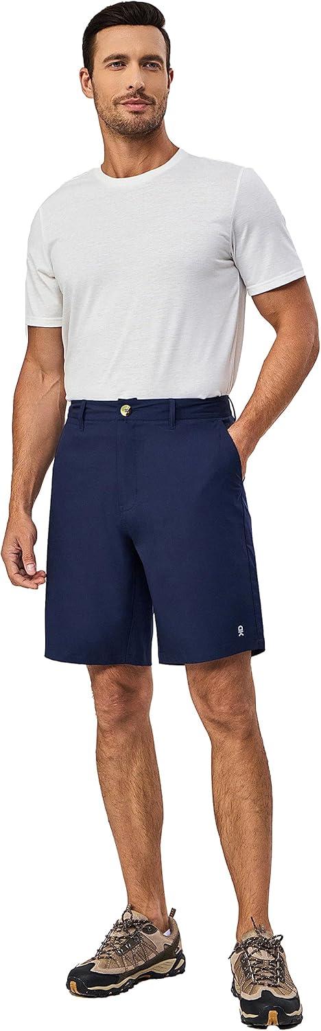 imageLittle Donkey Andy Mens Quick Dry Shorts Lightweight Bermuda with Pockets for Golf Hiking Camping TravelA Navy Blue