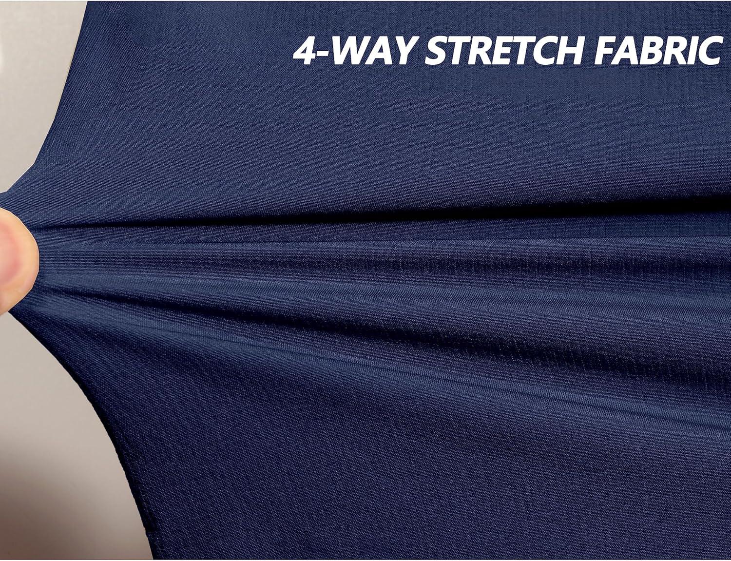 imageLittle Donkey Andy Mens Quick Dry Shorts Lightweight Bermuda with Pockets for Golf Hiking Camping TravelA Navy Blue