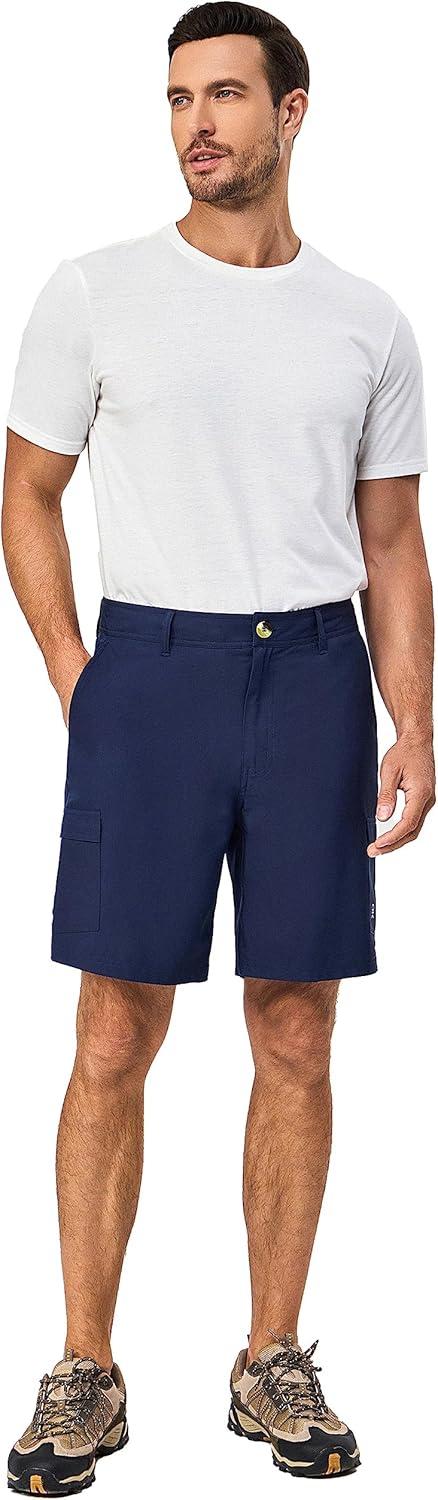 imageLittle Donkey Andy Mens Quick Dry Shorts Lightweight Bermuda with Pockets for Golf Hiking Camping TravelB Navy Blue