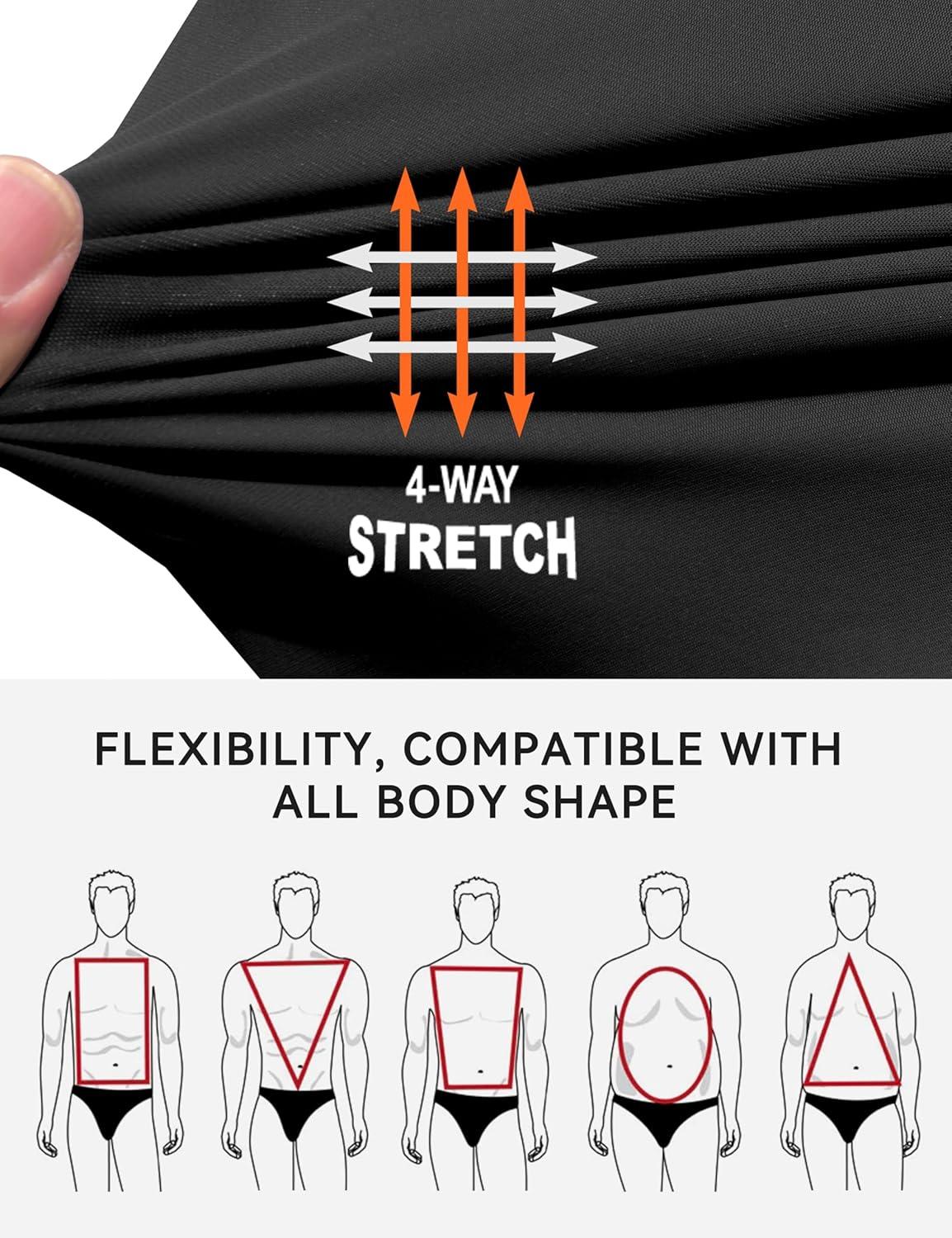 imageLittle Donkey Andy Mens QuickDrying Running Pants Stretch Cooling Performance Mens Joggers with PocketsBlack