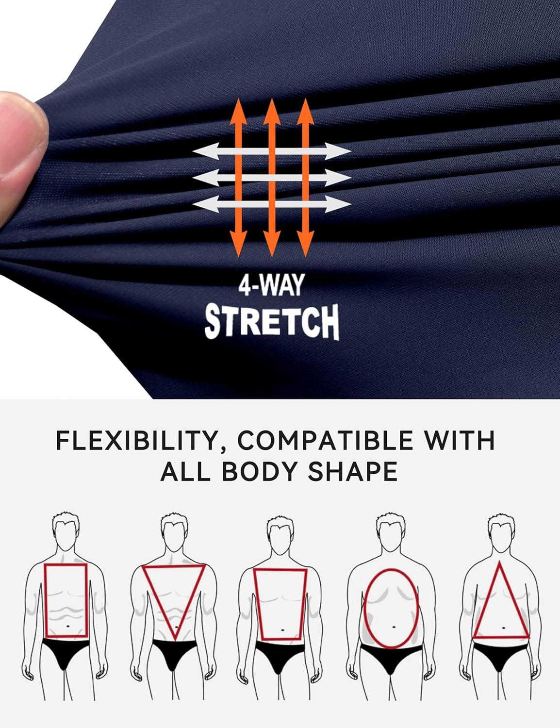 imageLittle Donkey Andy Mens QuickDrying Running Pants Stretch Cooling Performance Mens Joggers with PocketsDark Blue