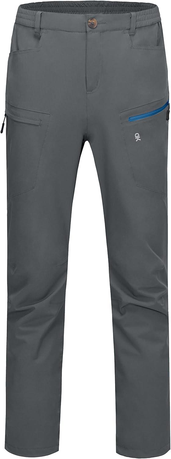 imageLittle Donkey Andy Mens Rain Pants Waterproof Lightweight Breathable Rainproof Pants for Hiking Golf FishingGrey
