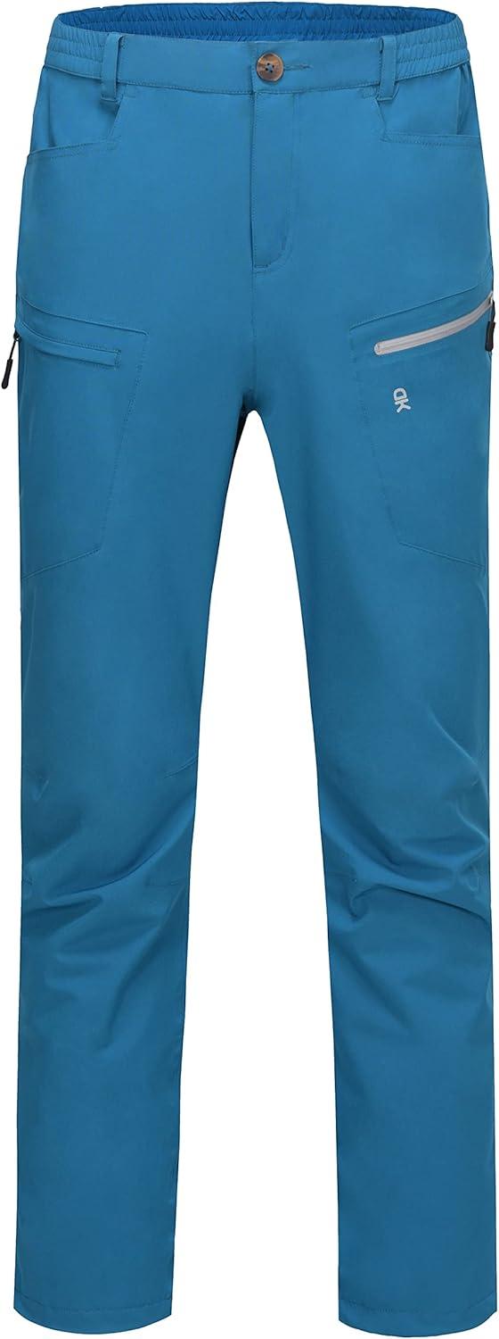 imageLittle Donkey Andy Mens Rain Pants Waterproof Lightweight Breathable Rainproof Pants for Hiking Golf FishingMosaic Blue