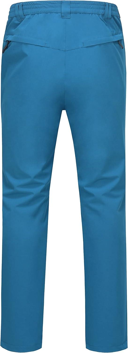 imageLittle Donkey Andy Mens Rain Pants Waterproof Lightweight Breathable Rainproof Pants for Hiking Golf FishingMosaic Blue